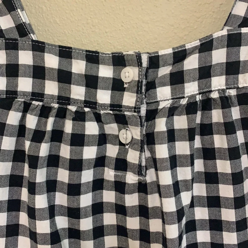 Justice & Carter’s bundle girls black & white gingham top and denim skort